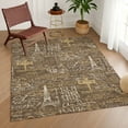 thumbnail image 1 of Addison Rugs Chantille Indoor/Outdoor Transitional Novelty Chocolate Machine Washable Rectangle Rug, 9' x 12', 1 of 8