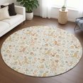 thumbnail image 1 of Addison Rugs Chantille Indoor/Outdoor Transitional Novelty Ivory Machine Washable Round Rug, 8' x 8', 1 of 7