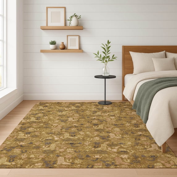 Addison Rugs Chantille Indoor/Outdoor Transitional Novelty Walnut Machine Washable Rectangle Rug, 3' x 5'