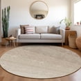 thumbnail image 1 of Addison Rugs Chantille Indoor/Outdoor Transitional Ombre Beige Washable Round Rug, 8' x 8', 1 of 6