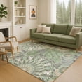thumbnail image 1 of Addison Rugs Chantille Indoor/Outdoor Transitional Paisley Green Machine Washable Rectangle Rug, 5' x 7'6", 1 of 8