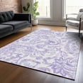 thumbnail image 1 of Addison Rugs Chantille Indoor/Outdoor Transitional Paisley Lavender Washable Rectangle Rug, 9' x 12', 1 of 6