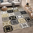 thumbnail image 1 of Addison Rugs Chantille Indoor/Outdoor Transitional Patchwork Black Machine Washable Rectangle Rug, 10' x 14', 1 of 8