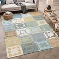 thumbnail image 1 of Addison Rugs Chantille Indoor/Outdoor Transitional Patchwork Blue Machine Washable Rectangle Rug, 10' x 14', 1 of 8
