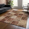 thumbnail image 1 of Addison Rugs Chantille Indoor/Outdoor Transitional Patchwork Paprika Washable Rectangle Rug, 9' x 12', 1 of 6