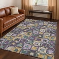thumbnail image 1 of Addison Rugs Chantille Indoor/Outdoor Transitional Patchwork Purple Machine Washable Rectangle Rug, 3' x 5', 1 of 8