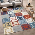 thumbnail image 1 of Addison Rugs Chantille Indoor/Outdoor Transitional Patchwork Red Machine Washable Rectangle Rug, 9' x 12', 1 of 8