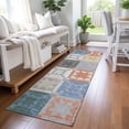 thumbnail image 1 of Addison Rugs Chantille Indoor/Outdoor Transitional Patchwork Silver Machine Washable Runner Rug, 2'3" x 7'6", 1 of 7