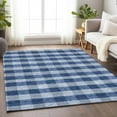 thumbnail image 1 of Addison Rugs Chantille Indoor/Outdoor Transitional Plaid Navy Washable Rectangle Rug, 9' x 12', 1 of 6