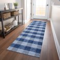 thumbnail image 1 of Addison Rugs Chantille Indoor/Outdoor Transitional Plaid Navy Washable Runner Rug, 2'3" x 7'6", 1 of 6