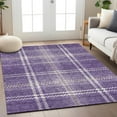 thumbnail image 1 of Addison Rugs Chantille Indoor/Outdoor Transitional Plaid Purple Washable Rectangle Rug, 8' x 10', 1 of 6