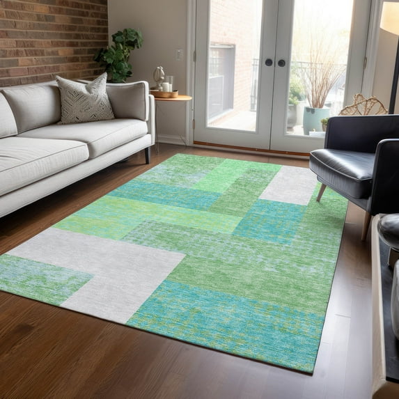 Addison Rugs Chantille Indoor/Outdoor Transitional Rectangles Aloe Washable Rectangle Rug, 9' x 12'