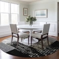 thumbnail image 1 of Addison Rugs Chantille Indoor/Outdoor Transitional Rectangles Black Washable Round Rug, 8' x 8', 1 of 6