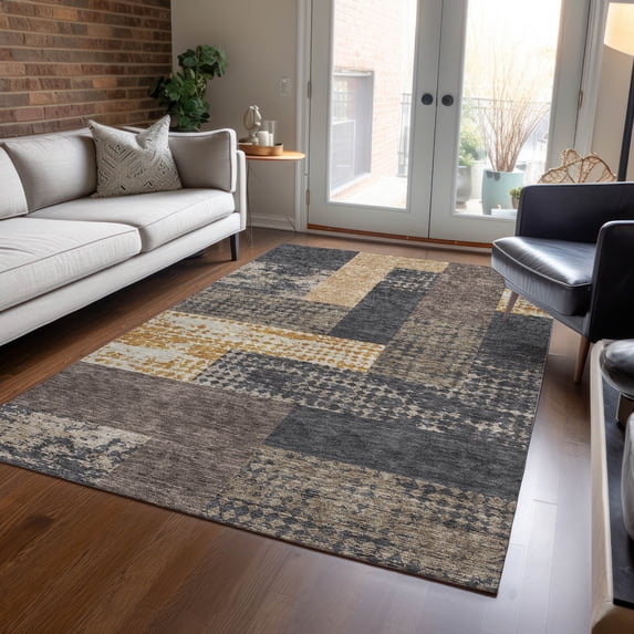 Addison Rugs Chantille Indoor/Outdoor Transitional Rectangles Coffee Washable Rectangle Rug, 9' x 12'