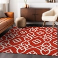 thumbnail image 1 of Addison Rugs Chantille Indoor/Outdoor Transitional Scrolls Red Washable Rectangle Rug, 9' x 12', 1 of 6
