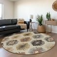 thumbnail image 1 of Addison Rugs Chantille Indoor/Outdoor Transitional Southwest Beige Washable Round Rug, 8' x 8', 1 of 6