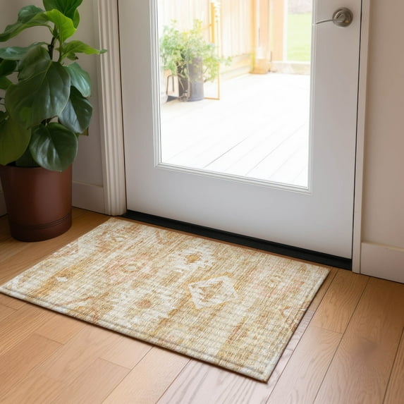 Addison Rugs Chantille Indoor/Outdoor Transitional Southwest Copper Washable Rectangle Rug, 1'8" x 2'6"