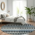 thumbnail image 1 of Addison Rugs Chantille Indoor/Outdoor Transitional Southwest Gray Washable Round Rug, 8' x 8', 1 of 6
