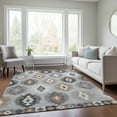 thumbnail image 1 of Addison Rugs Chantille Indoor/Outdoor Transitional Southwest Silver Washable Rectangle Rug, 5' x 7'6", 1 of 6