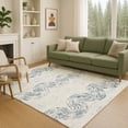thumbnail image 1 of Addison Rugs Chantille Indoor/Outdoor Transitional Spiral Ivory Machine Washable Rectangle Rug, 3' x 5', 1 of 8