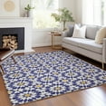 thumbnail image 1 of Addison Rugs Chantille Indoor/Outdoor Transitional Spiral Navy Washable Rectangle Rug, 5' x 7'6", 1 of 6