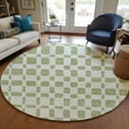 thumbnail image 1 of Addison Rugs Chantille Indoor/Outdoor Transitional Squares Aloe Washable Round Rug, 8' x 8', 1 of 6