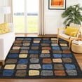 thumbnail image 1 of Addison Rugs Chantille Indoor/Outdoor Transitional Squares Black Machine Washable Rectangle Rug, 10' x 14', 1 of 8
