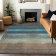 thumbnail image 1 of Addison Rugs Chantille Indoor/Outdoor Transitional Squares Blue Machine Washable Rectangle Rug, 5' x 7'6", 1 of 7