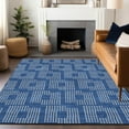 thumbnail image 1 of Addison Rugs Chantille Indoor/Outdoor Transitional Squares Blue Washable Rectangle Rug, 3' x 5', 1 of 6