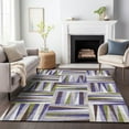 thumbnail image 1 of Addison Rugs Chantille Indoor/Outdoor Transitional Squares Lavender Washable Rectangle Rug, 5' x 7'6", 1 of 5
