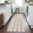 thumbnail image 1 of Addison Rugs Chantille Indoor/Outdoor Transitional Squares Peach Washable Runner Rug, 2'3" x 7'6", 1 of 6