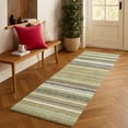thumbnail image 1 of Addison Rugs Chantille Indoor/Outdoor Transitional Stripes Aloe Machine Washable Runner Rug, 2'3" x 7'6", 1 of 8
