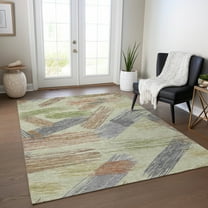 Addison Rugs Chantille Indoor/Outdoor Transitional Stripes Aloe Washable Rectangle Rug, 10' x 14'