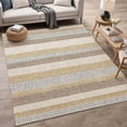thumbnail image 1 of Addison Rugs Chantille Indoor/Outdoor Transitional Stripes Beige Machine Washable Rectangle Rug, 10' x 14', 1 of 8