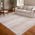 thumbnail image 1 of Addison Rugs Chantille Indoor/Outdoor Transitional Stripes Beige Machine Washable Rectangle Rug, 10' x 14', 1 of 8