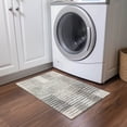 thumbnail image 1 of Addison Rugs Chantille Indoor/Outdoor Transitional Stripes Beige Washable Rectangle Rug, 1'8" x 2'6", 1 of 5
