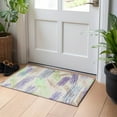 thumbnail image 1 of Addison Rugs Chantille Indoor/Outdoor Transitional Stripes Beige Washable Rectangle Rug, 1'8" x 2'6", 1 of 6