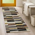 thumbnail image 1 of Addison Rugs Chantille Indoor/Outdoor Transitional Stripes Black Machine Washable Runner Rug, 2'3" x 7'6", 1 of 7