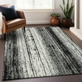 thumbnail image 1 of Addison Rugs Chantille Indoor/Outdoor Transitional Stripes Black Washable Rectangle Rug, 3' x 5', 1 of 6