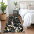 thumbnail image 1 of Addison Rugs Chantille Indoor/Outdoor Transitional Stripes Black Washable Runner Rug, 2'3" x 7'6", 1 of 6