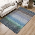 thumbnail image 1 of Addison Rugs Chantille Indoor/Outdoor Transitional Stripes Blue Machine Washable Rectangle Rug, 10' x 14', 1 of 8