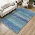 thumbnail image 1 of Addison Rugs Chantille Indoor/Outdoor Transitional Stripes Blue Machine Washable Rectangle Rug, 3' x 5', 1 of 8