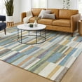 thumbnail image 1 of Addison Rugs Chantille Indoor/Outdoor Transitional Stripes Blue Machine Washable Rectangle Rug, 3' x 5', 1 of 8