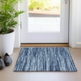 thumbnail image 1 of Addison Rugs Chantille Indoor/Outdoor Transitional Stripes Blue Washable Rectangle Rug, 1'8" x 2'6", 1 of 6