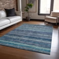 thumbnail image 1 of Addison Rugs Chantille Indoor/Outdoor Transitional Stripes Blue Washable Rectangle Rug, 8' x 10', 1 of 6