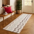 thumbnail image 1 of Addison Rugs Chantille Indoor/Outdoor Transitional Stripes Blush Machine Washable Runner Rug, 2'3" x 7'6", 1 of 8