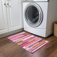 thumbnail image 1 of Addison Rugs Chantille Indoor/Outdoor Transitional Stripes Blush Washable Rectangle Rug, 1'8" x 2'6", 1 of 6