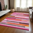 thumbnail image 1 of Addison Rugs Chantille Indoor/Outdoor Transitional Stripes Blush Washable Rectangle Rug, 5' x 7'6", 1 of 6
