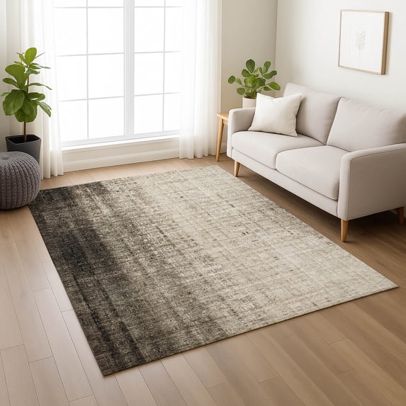 Addison Rugs Chantille Indoor/Outdoor Transitional Stripes Brown Machine Washable Rectangle Rug, 9' x 12'