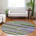 thumbnail image 1 of Addison Rugs Chantille Indoor/Outdoor Transitional Stripes Cactus Washable Round Rug, 8' x 8', 1 of 6
